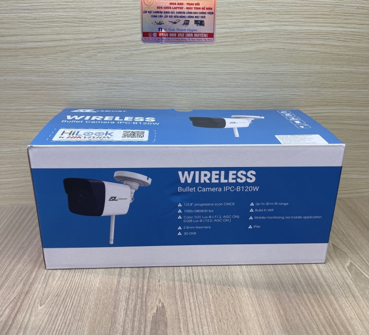 Camera IP wifi thân trụ hồng ngoại 2MP HiLook IPC-B120W