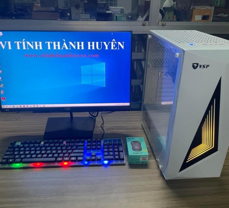 BỘ MÁY TÍNH ĐỂ BÀN, THÙNG LED RGB SIÊU ĐẸP