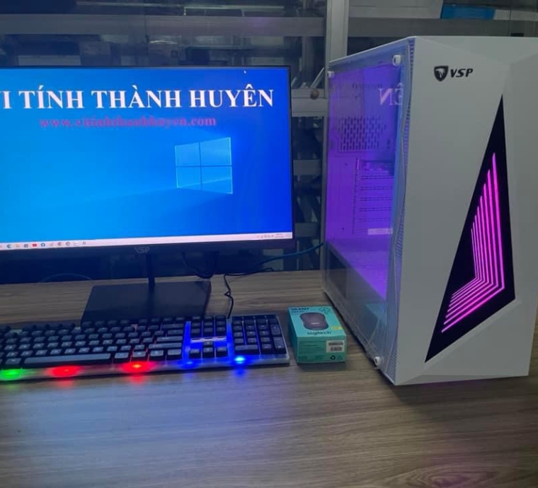 BỘ MÁY TÍNH ĐỂ BÀN, THÙNG LED RGB SIÊU ĐẸP