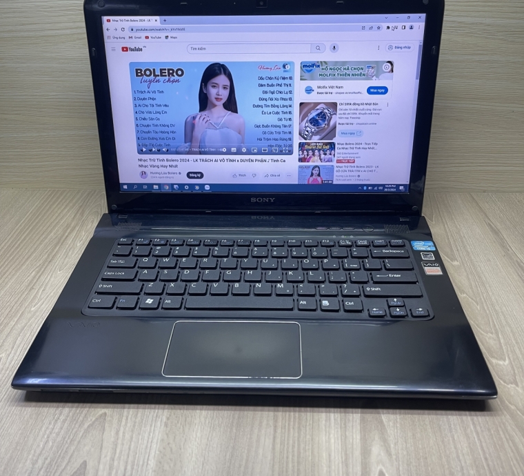 LAPTOP SONY SVE141 i5-GEN3/RAM4GB/SSD120/PIN TỐT /WIN 10/ NGOẠI HÌNH ĐẸP