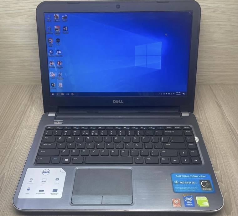 LAPTOP DELL 5437 i5-Thế hệ 4 /RAM 4GB/ SSD120/ PIN TỐT /WIN 10/ NGOẠI HÌNH ĐẸP